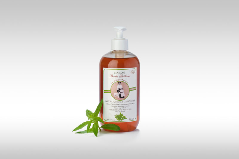 vente en ligne savon liquide bio verveine olive fabriqué en France